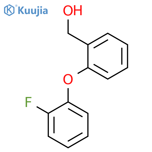 Benzenemethanol, 2-(2-fluorophenoxy)- structure