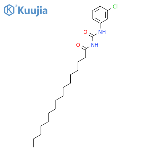 HEXADECANAMIDE, N-[[(3-CHLOROPHENYL)AMINO]CARBONYL]- structure