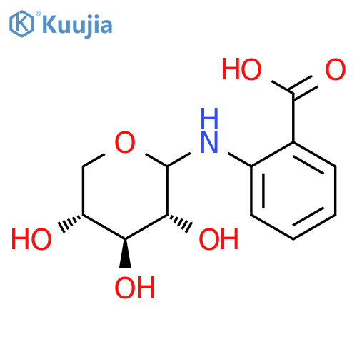 Benzoic acid, 2-(D-xylopyranosylamino)- structure