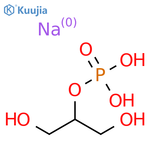 2-(Dihydrogen phosphate)-1,2,3-propanetriol Disodium Salt structure