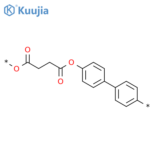 Poly[oxy(1,4-dioxo-1,4-butanediyl)oxy[1,1'-biphenyl]-4,4'-diyl] structure