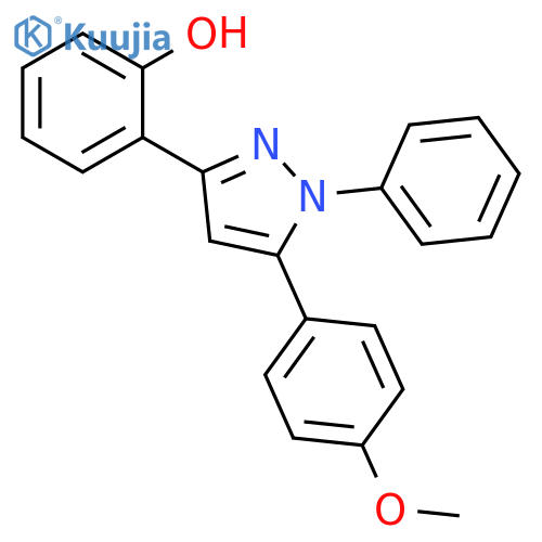 Phenol, 2-[5-(4-methoxyphenyl)-1-phenyl-1H-pyrazol-3-yl]- structure
