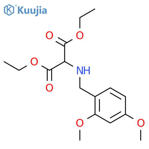 Propanedioic acid, [[(2,4-dimethoxyphenyl)methyl]amino]-, diethyl ester structure