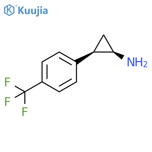 cis-2-[4-(trifluoromethyl)phenyl]cyclopropan-1-amine structure