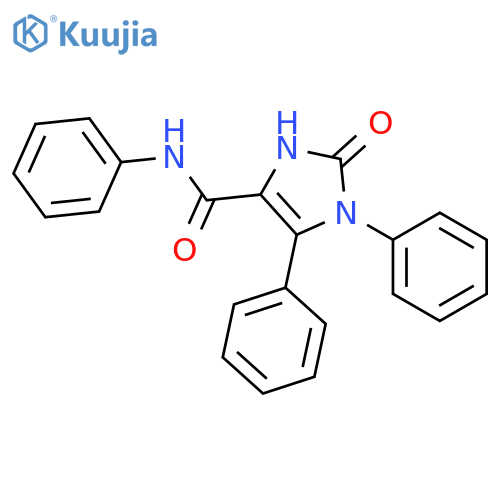1H-Imidazole-4-carboxamide, 2,3-dihydro-2-oxo-N,1,5-triphenyl- structure