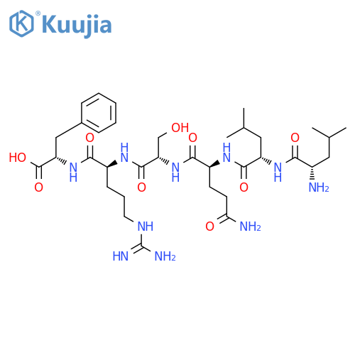 L-Phenylalanine, L-leucyl-L-leucyl-L-glutaminyl-L-seryl-L-arginyl- structure