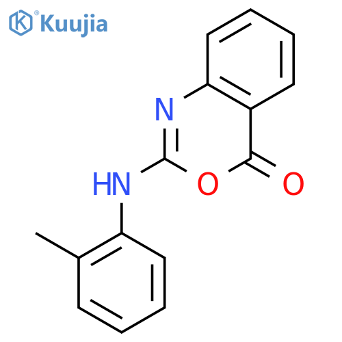 2-(2-methylanilino)-3,1-benzoxazin-4-one structure