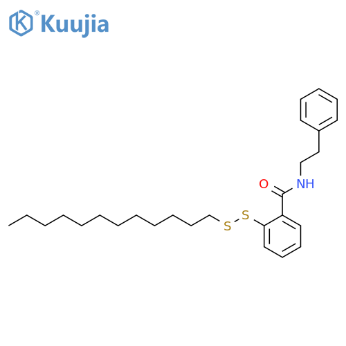 BENZAMIDE, 2-(DODECYLDITHIO)-N-(2-PHENYLETHYL)- structure