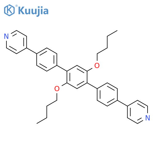Pyridine, 4,4'-(2',5'-dibutoxy[1,1':4',1''-terphenyl]-4,4''-diyl)bis- (9CI) structure