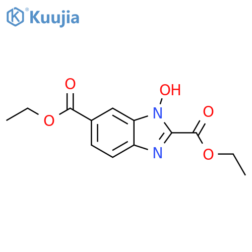 1H-Benzimidazole-2,6-dicarboxylic acid, 1-hydroxy-, diethyl ester structure