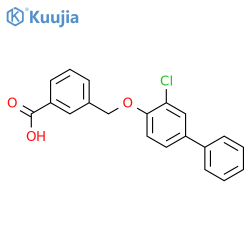 BENZOIC ACID, 3-[[(3-CHLORO[1,1'-BIPHENYL]-4-YL)OXY]METHYL]- structure