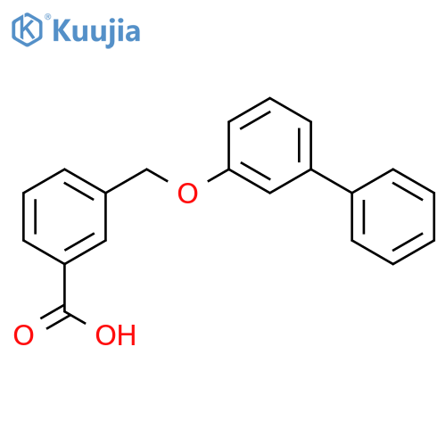 Benzoic acid, 3-[([1,1'-biphenyl]-3-yloxy)methyl]- structure