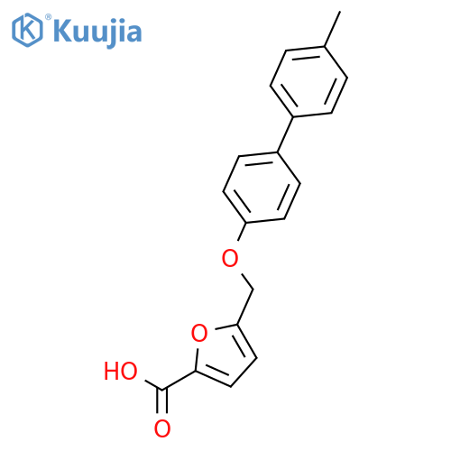 2-Furancarboxylic acid, 5-[[(4'-methyl[1,1'-biphenyl]-4-yl)oxy]methyl]- structure