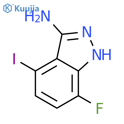 7-Fluoro-4-iodo-1H-indazol-3-amine structure