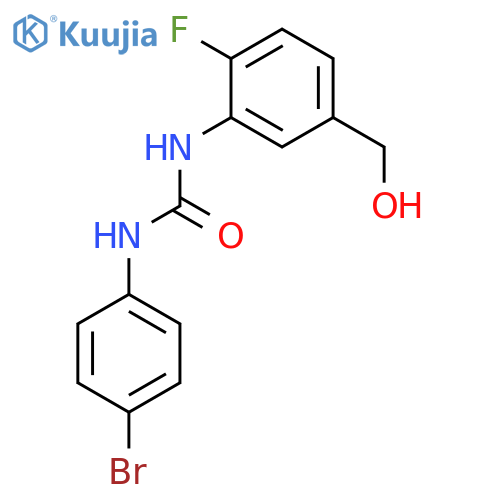 Urea, N-(4-bromophenyl)-N'-[2-fluoro-5-(hydroxymethyl)phenyl]- structure