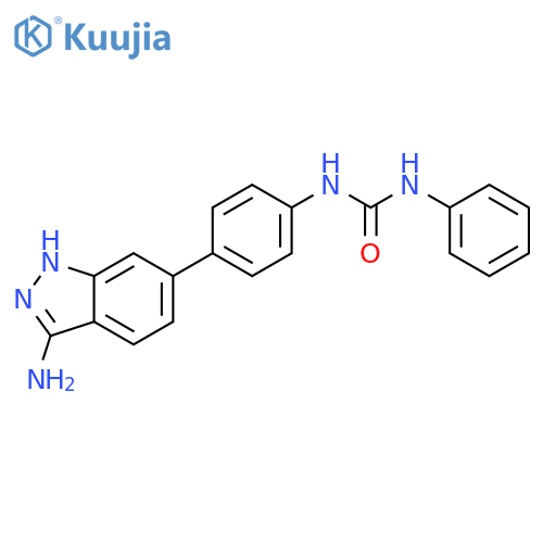 Urea, N-[4-(3-amino-1H-indazol-6-yl)phenyl]-N'-phenyl- structure