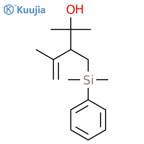 4-Penten-2-ol, 3-[(dimethylphenylsilyl)methyl]-2,4-dimethyl- structure