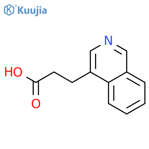 3-(isoquinolin-4-yl)propanoic Acid structure
