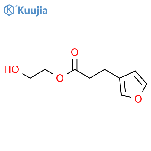 3-FURANPROPANOIC ACID, 2-HYDROXYETHYL ESTER structure
