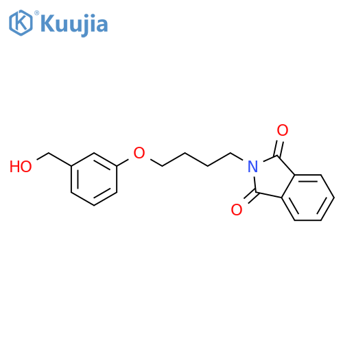 1H-Isoindole-1,3(2H)-dione, 2-[4-[3-(hydroxymethyl)phenoxy]butyl]- structure