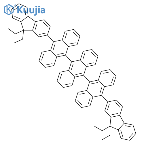 9,9':10',9''-Teranthracene, 10,10''-bis(9,9-diethyl-9H-fluoren-2-yl)- structure