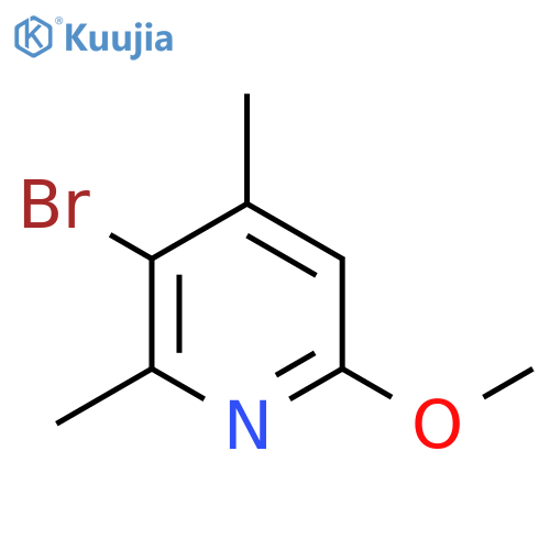3-Bromo-6-methoxy-2,4-dimethylpyridine structure