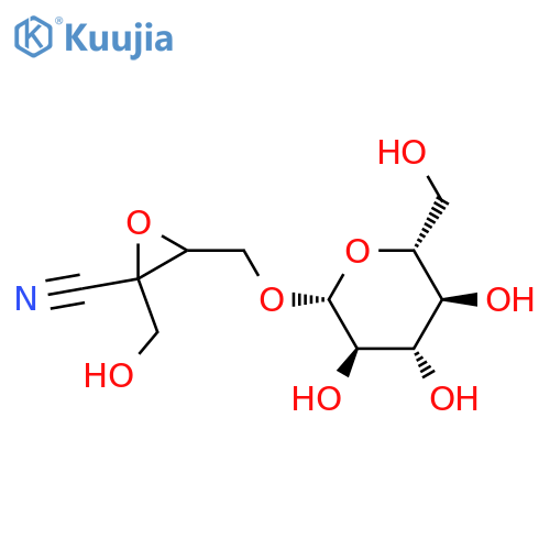 Oxiranecarbonitrile,3-[(b-D-glucopyranosyloxy)methyl]-2-(hydroxymethyl)-(9CI) structure