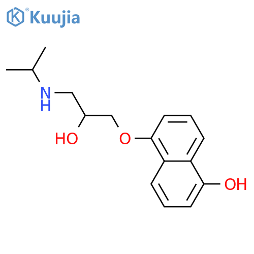1-Naphthalenol,5-[2-hydroxy-3-[(1-methylethyl)amino]propoxy]- structure