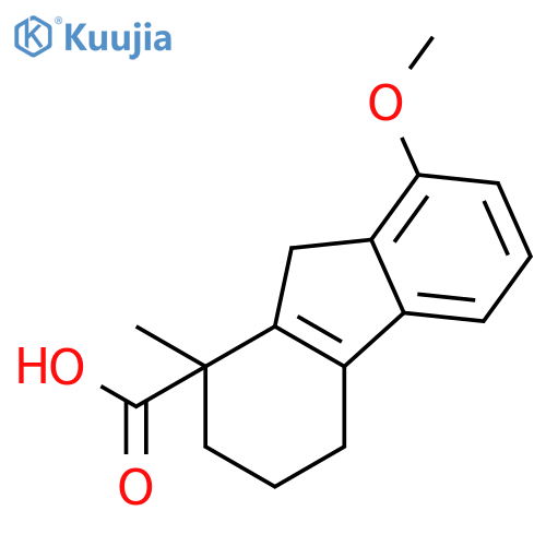 1H-FLUORENE-1-CARBOXYLIC ACID, 2,3,4,9-TETRAHYDRO-8-METHOXY-1-METHYL- structure