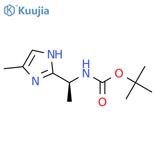 Carbamic acid,[(1S)-1-(4-methyl-1H-imidazol-2-yl)ethyl]-, 1,1-dimethylethyl ester (9CI) structure