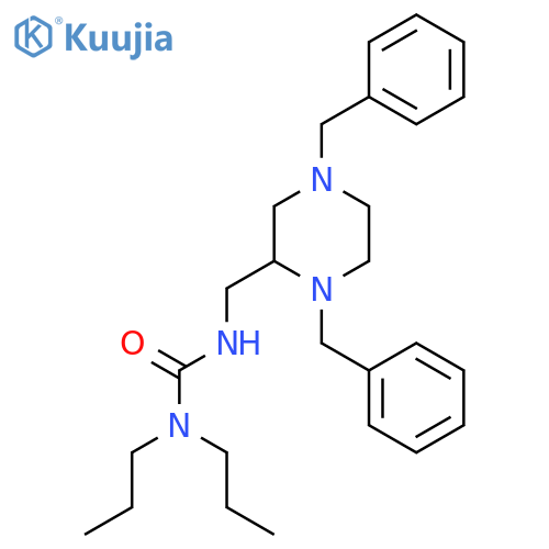 Urea, N'-[[1,4-bis(phenylmethyl)-2-piperazinyl]methyl]-N,N-dipropyl- structure