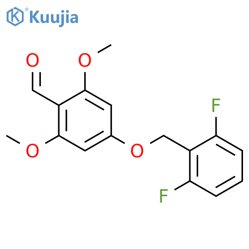 Benzaldehyde, 4-[(2,6-difluorophenyl)methoxy]-2,6-dimethoxy- structure