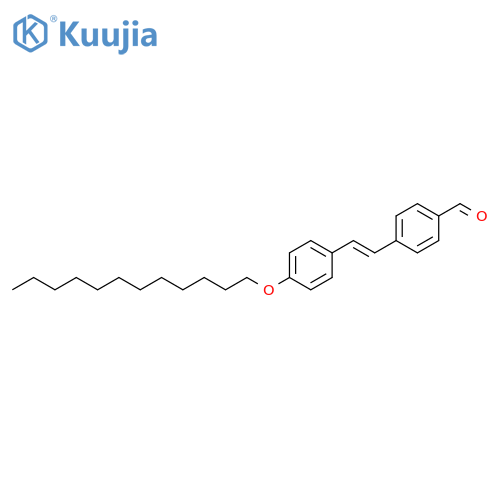Benzaldehyde, 4-[(1E)-2-[4-(dodecyloxy)phenyl]ethenyl]- structure