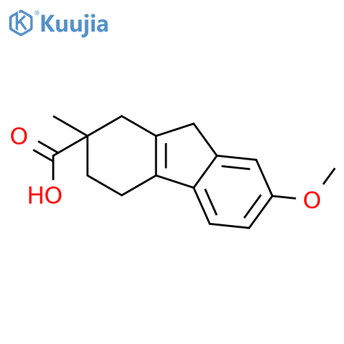 1H-FLUORENE-2-CARBOXYLIC ACID, 2,3,4,9-TETRAHYDRO-7-METHOXY-2-METHYL- structure