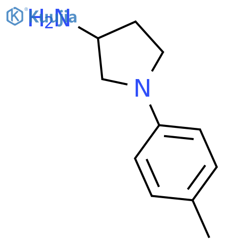 1-(4-methylphenyl)pyrrolidin-3-amine structure