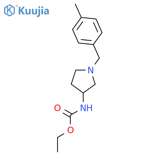 CARBAMIC ACID, [1-[(4-METHYLPHENYL)METHYL]-3-PYRROLIDINYL]-, ETHYL ESTER structure