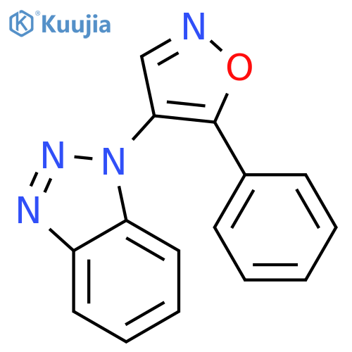 1H-Benzotriazole, 1-(5-phenyl-4-isoxazolyl)- structure