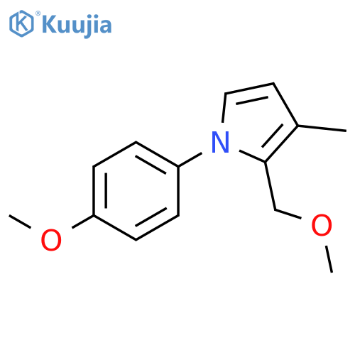 1H-PYRROLE, 2-(METHOXYMETHYL)-1-(4-METHOXYPHENYL)-3-METHYL- structure