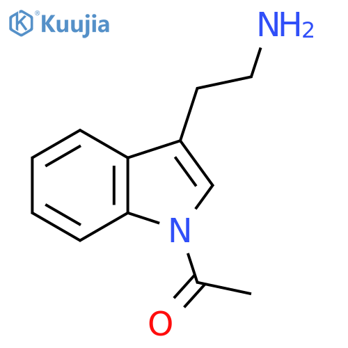 1-[3-(2-aminoethyl)-1H-indol-1-yl]-Ethanone structure