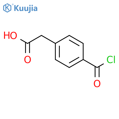 Benzeneacetic acid,4-(chlorocarbonyl)- structure