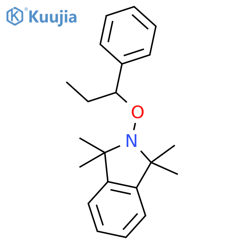 1H-ISOINDOLE, 2,3-DIHYDRO-1,1,3,3-TETRAMETHYL-2-(1-PHENYLPROPOXY)- structure