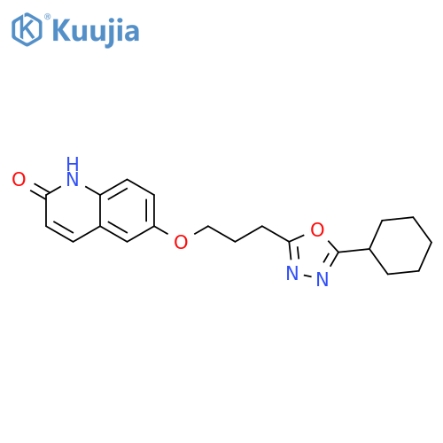 2(1H)-QUINOLINONE, 6-[3-(5-CYCLOHEXYL-1,3,4-OXADIAZOL-2-YL)PROPOXY]- structure