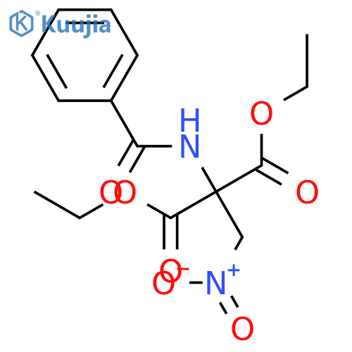 Diethyl 2-benzamido-2-(nitromethyl)propanedioate structure