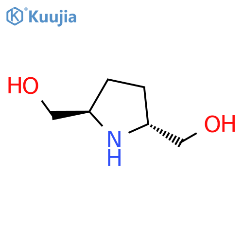 rac-(2R,5R)-5-(hydroxymethyl)pyrrolidin-2-ylmethanol structure