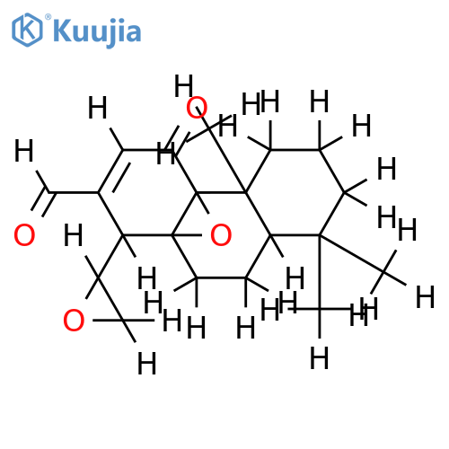 8,9;15,16-Diepoxy-11-oxo-12-cleistanthen-17-al-(ent-8alpha,9alpha,14alphaH)-form structure