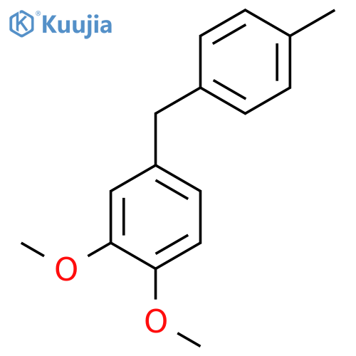 Benzene, 1,2-dimethoxy-4-[(4-methylphenyl)methyl]- structure