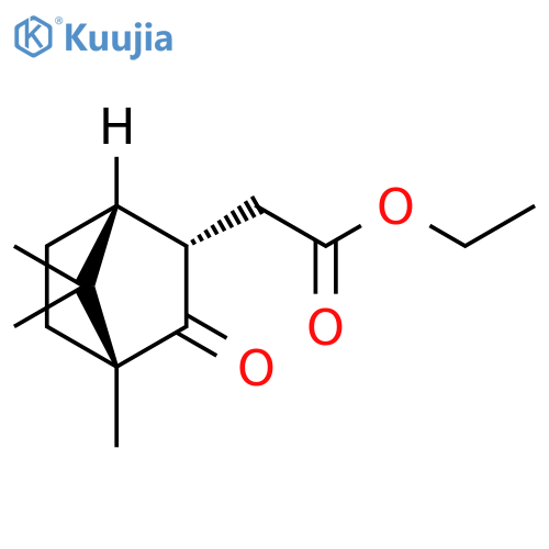 Bicyclo[2.2.1]heptane-2-acetic acid, 4,7,7-trimethyl-3-oxo-, ethyl ester, (1R,2S,4R)- structure
