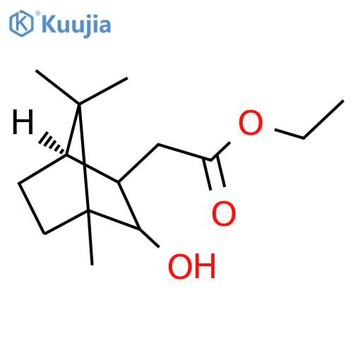 Bicyclo[2.2.1]heptane-2-acetic acid, 3-hydroxy-4,7,7-trimethyl-, ethyl ester, [1R-(2-endo,3-exo)]- (9CI) structure