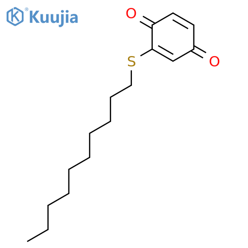 2,5-Cyclohexadiene-1,4-dione, 2-(decylthio)- structure