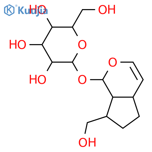 b-D-Glucopyranoside,(1S,4aR,7S,7aS)-1,4a,5,6,7,7a-hexahydro-7-(hydroxymethyl)cyclopenta[c]pyran-1-yl(9CI) structure